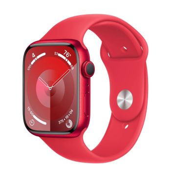 Apple Watch Series 9, 41 мм, корпус из алюминия цвета (PRODUCT)RED, спортивный ремешок цвета (PRODUCT)RED, размер S/M